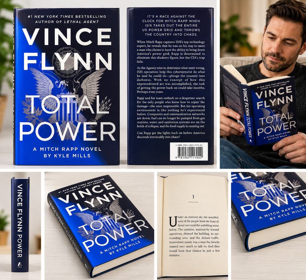 Vince Flynn Total Power – A Mitch Rapp Novel by Kyle Mills – Hardcover